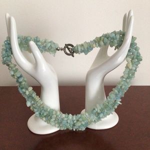 Natural aquamarine  necklace